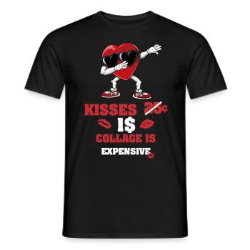 Dabbing Heart Breaker Drôle Messieurs Enfants Garçons - T-shirt homme - noir - Devant - AI Model Male 178 light (178cm)