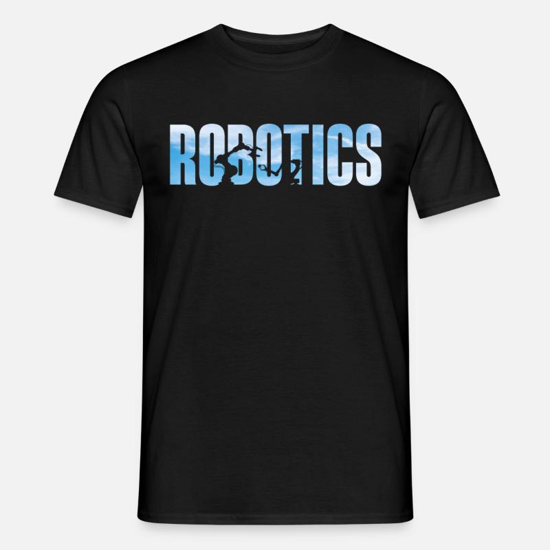Robot Robotics Engineer Robotics - Men’s T-shirt - black