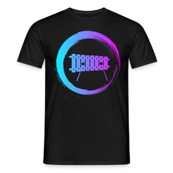 Sporty Hobby Leidenschaft Xylophon - Männer T-Shirt - Schwarz - Vorne - AI Model Male 178 light (178cm)