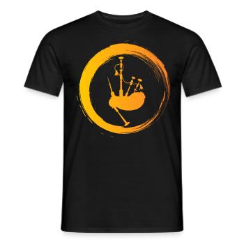 Sporty Hobby Leidenschaft Dudelsack - Männer T-Shirt - Schwarz - Vorne - AI Model Male 178 light (178cm)