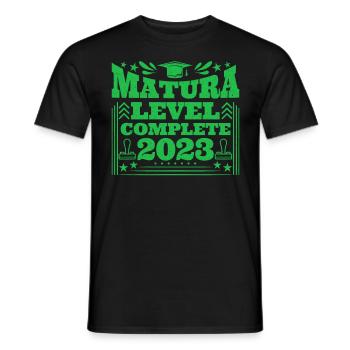 Matura Level Complete 2023 Matura - Männer T-Shirt - Schwarz - Vorne - AI Model Male 178 light (178cm)