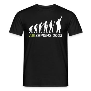 Abitur 2023 Abisapiens Abiturienten - Männer T-Shirt - Schwarz - Vorne - AI Model Male 178 light (178cm)
