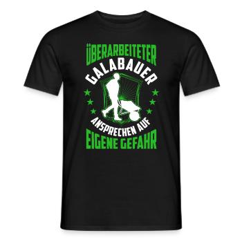 Überarbeiteter Galabauer Gartenbau Galabau - Männer T-Shirt - Schwarz - Vorne - AI Model Male 178 light (178cm)