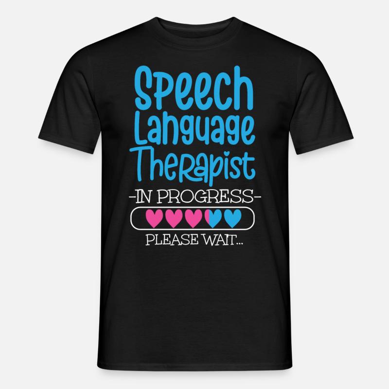 Speech Therapist Therapy Assistant - Männer T-Shirt - Schwarz