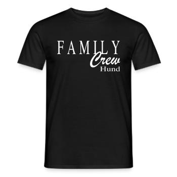 Family Crew Hund - Männer T-Shirt - Schwarz - Vorne - AI Model Male 178 light (178cm)