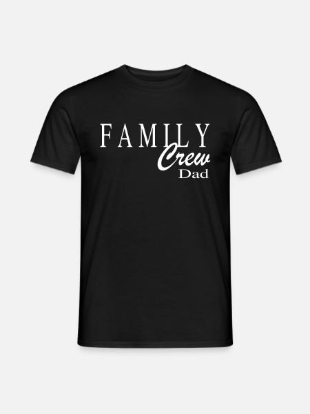Family Crew Dad - Men's T-Shirt - black