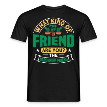 Funny Plant Saying Plant Friend - Men's T-Shirt - black - Front - AI Model Male 178 light (178cm)
