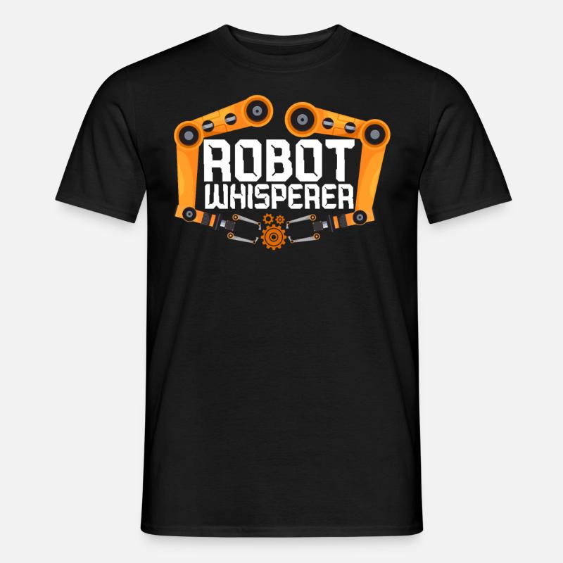 Robot Robotics Engineer Robot - Männer T-Shirt - Schwarz