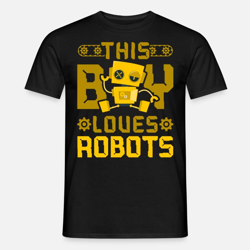Robot Robotics Engineer Boy This - Männer T-Shirt - Schwarz