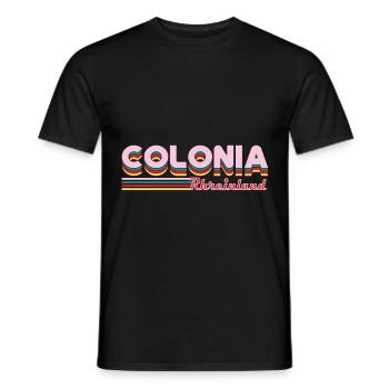 Colonia Rheinland Design pour Cologne & Cologne - T-shirt homme - noir - Devant - AI Model Male 178 light (178cm)