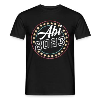 Abi 2023 Abitur Abiturient Schulabschluss - Männer T-Shirt - Schwarz - Vorne - AI Model Male 178 light (178cm)