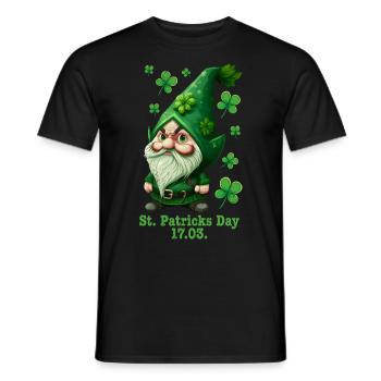 St Patrick's Day Irland Leprechaun - Männer T-Shirt - Schwarz - Vorne - AI Model Male 178 light (178cm)