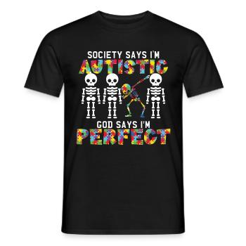 Autismus-Bewusstseins-Bewegung Sonderpädagogik Ges - Männer T-Shirt - Schwarz - Vorne - AI Model Male 178 light (178cm)