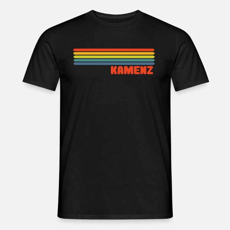 Kamenz bunter Regenbogen - Männer T-Shirt - Schwarz
