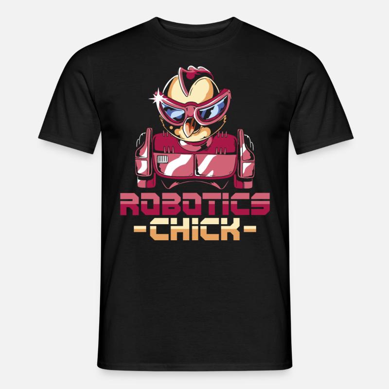 Robot Robotics Engineer Cool - Männer T-Shirt - Schwarz