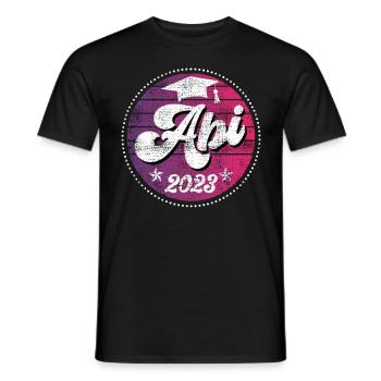 Abitur 2023 geschafft Abi Abiturient - Männer T-Shirt - Schwarz - Vorne - AI Model Male 178 light (178cm)