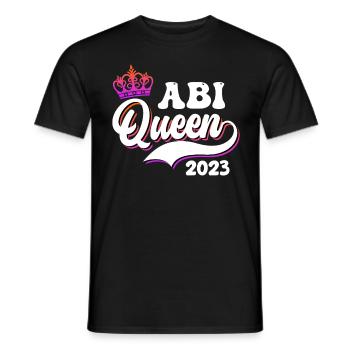 Abitur Queen 2023 Abi Abiturientin - Männer T-Shirt - Schwarz - Vorne - AI Model Male 178 light (178cm)