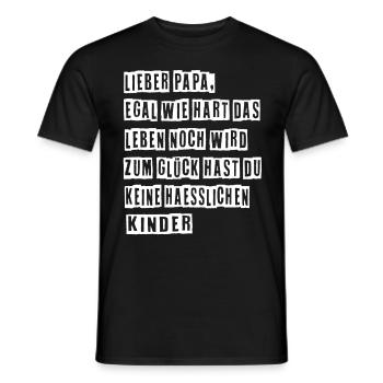 Bester Papa Vater Vatertag Vater und Sohn - Männer T-Shirt - Schwarz - Vorne - AI Model Male 178 light (178cm)