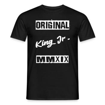 Original King Jr Offspring Baby Pregnancy - Men's T-Shirt - black - Front - AI Model Male 178 light (178cm)