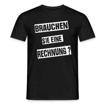 Brauchen Sie Eine Rechnung Handwerker Lustig - Männer T-Shirt - Schwarz - Vorne - AI Model Male 178 light (178cm)