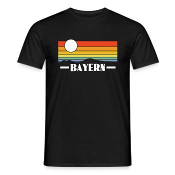 Bayern - Männer T-Shirt - Schwarz - Vorne - AI Model Male 178 light (178cm)