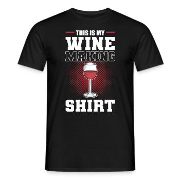 This is My Wine Making Shirt Wine Maker Wine - Männer T-Shirt - Schwarz - Vorne - AI Model Male 178 light (178cm)