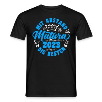Mit Abstand die Besten Matura 2023 Maturant - Männer T-Shirt - Schwarz - Vorne - AI Model Male 178 light (178cm)