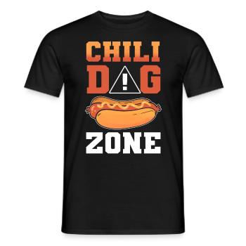 Chili Dog Zone Hotdog Chili Dog - T-shirt homme - noir - Devant - AI Model Male 178 light (178cm)