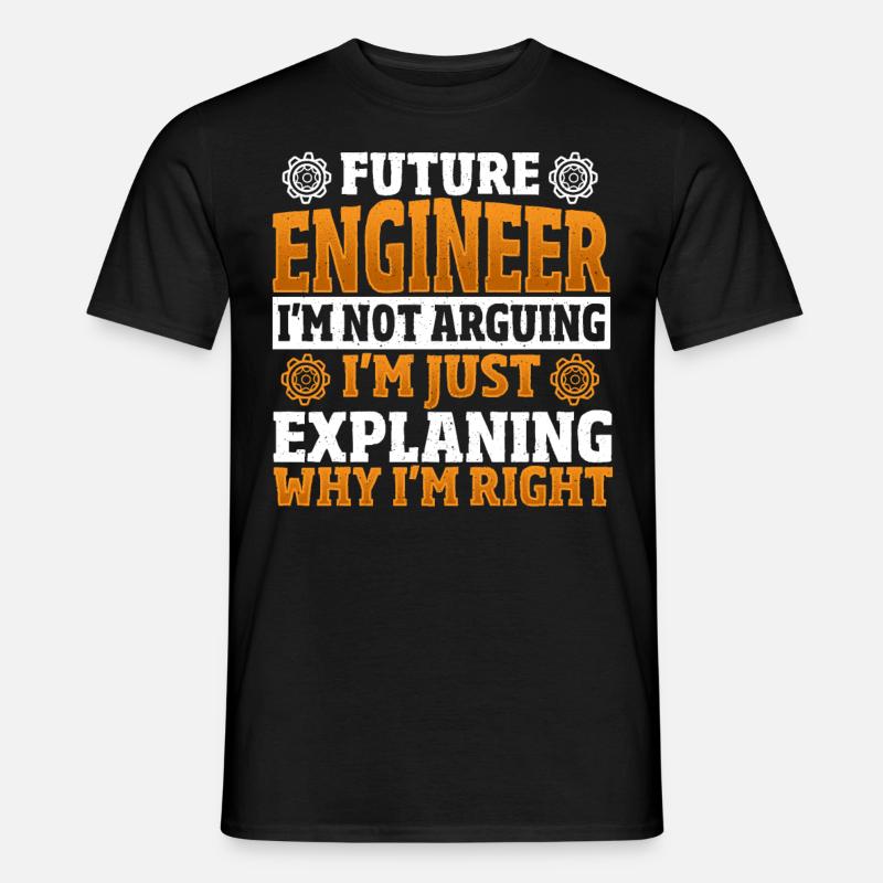 Future Engineer Mechanical Engineering Mechanical - Männer T-Shirt - Schwarz