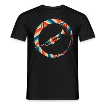 Sporty Hobby Leidenschaft Trompete - Männer T-Shirt - Schwarz - Vorne - AI Model Male 178 light (178cm)