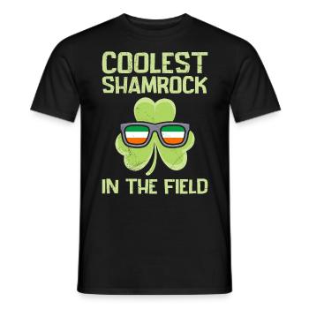 Coolest Shamrock Kleeblatt St Patrick's Day - Männer T-Shirt - Schwarz - Vorne - AI Model Male 178 light (178cm)