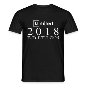 Limited Edition 2018 - Männer T-Shirt - Schwarz - Vorne - AI Model Male 178 light (178cm)