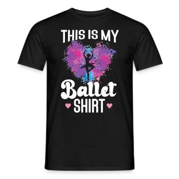 Ballet Danseuse Danse Ballerine - T-shirt homme - noir - Devant - AI Model Male 178 light (178cm)