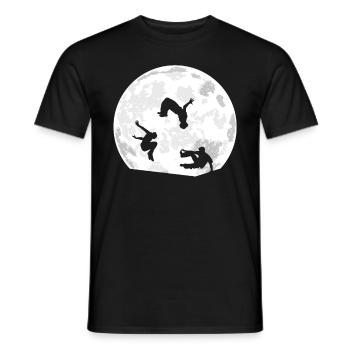 Coureur de Parkour Parkour Parcouring Coureur d’obstacles - T-shirt homme - noir - Devant - AI Model Male 178 light (178cm)