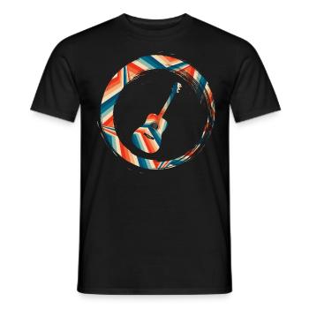 Sporty Hobby Leidenschaft Gitarre - Männer T-Shirt - Schwarz - Vorne - AI Model Male 178 light (178cm)