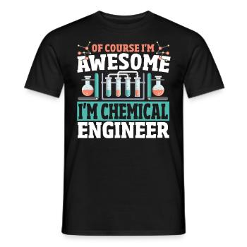 I'm Chemical Engineer Chemical Engineering Chemist - Men's T-Shirt - black - Front - AI Model Male 178 light (178cm)