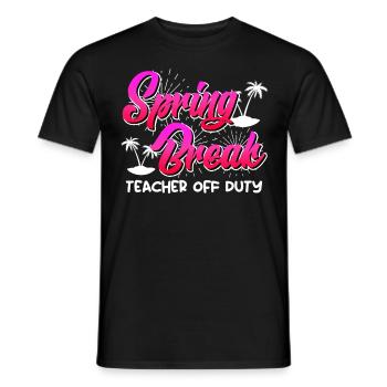 Semaine de relâche Enseignants en congé Vacances d’été Enseignants - T-shirt homme - noir - Devant - AI Model Male 178 light (178cm)