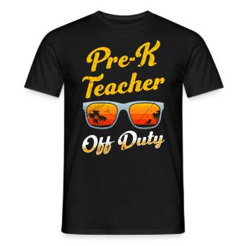 Vorschule Kindergarten Erzieher off duty Lehrer - Männer T-Shirt - Schwarz - Vorne - AI Model Male 178 light (178cm)