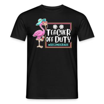 Enseignants de deuxième classe sur les enseignants de vacances - T-shirt homme - noir - Devant - AI Model Male 178 light (178cm)