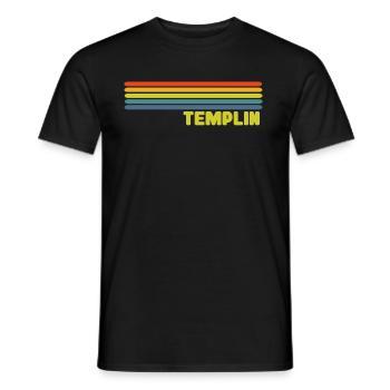 Templin - Männer T-Shirt - Schwarz - Vorne - AI Model Male 178 light (178cm)
