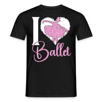 Ballet Dancer Dance Girl Ballerina - Männer T-Shirt - Schwarz - Vorne - AI Model Male 178 light (178cm)