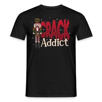 Crack Addict Nutcracker Christmas Squad Ballet - Männer T-Shirt - Schwarz - Vorne - AI Model Male 178 light (178cm)