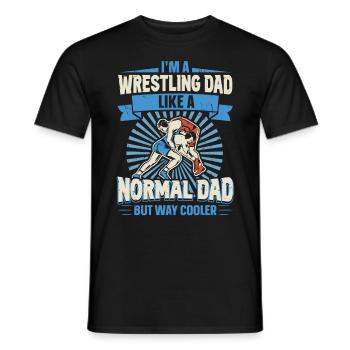 Dans A Wrestling Dad for Wrestlers on Father’s Day - T-shirt homme - noir - Devant - AI Model Male 178 light (178cm)