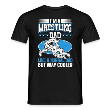 Dans A Wrestling Dad for Wrestlers on Father’s Day - T-shirt homme - noir - Devant - AI Model Male 178 light (178cm)