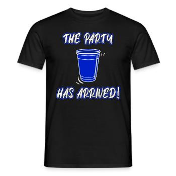 The celebration can start Spring Break Holiday Party - Men's T-Shirt - black - Front - AI Model Male 178 light (178cm)