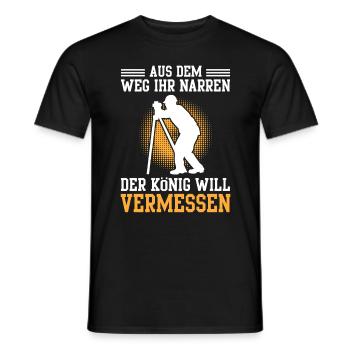 Vermessungstechniker aus dem Weg Vermesser - Männer T-Shirt - Schwarz - Vorne - AI Model Male 178 light (178cm)