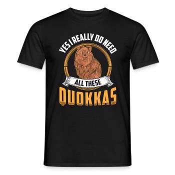 Brauche diese Quokkas Australien Beuteltier - Männer T-Shirt - Schwarz - Vorne - AI Model Male 178 light (178cm)