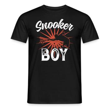 Snooker Boy Billiards Player 8 Ball Pool - Men's T-Shirt - black - Front - AI Model Male 178 light (178cm)