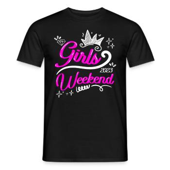 Week-end de vacances pour filles Week-end de vacances pour filles Semaine de relâche - T-shirt homme - noir - Devant - AI Model Male 178 light (178cm)