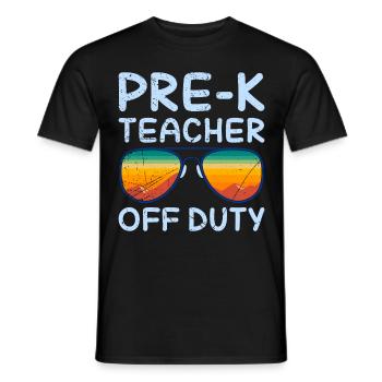 Vorschule Kindergarten Erzieher off duty Lehrer - Männer T-Shirt - Schwarz - Vorne - AI Model Male 178 light (178cm)